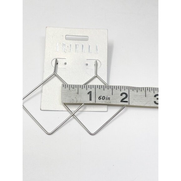 New Ariella Silver Tone Large 2” Dangle/Drop Pierced Earrings Boho Hippie Gypsy - Picture 4 of 5